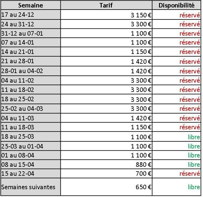 Planning taniere hiver 22 34
